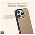 AVY Apple iPhone 16 Pro Beige Leren Hoesje met Koord Silver Spark afbeelding 6