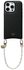 AVY Apple iPhone 16 Pro Max Zwart Leren Hoesje met Koord Perla Chic afbeelding 1