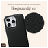 AVY Apple iPhone 16 Pro Max Zwart Leren Hoesje met Koord Silver Spark afbeelding 7