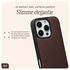 AVY Apple iPhone 16 Pro Max Bruin Leren Hoesje met Koord Aurum Lien afbeelding 8