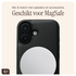 AVY Apple iPhone 17 Zwart Leren Hoesje met Koord Silver Spark afbeelding 6