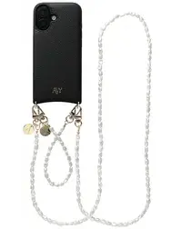 AVY Apple iPhone 17 Zwart Leren Hoesje met Koord Perla Chic Set afbeelding