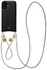 AVY Apple iPhone 17 Zwart Leren Hoesje met Koord Silver Spark Set