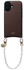 AVY Apple iPhone 17 Bruin Leren Hoesje met Koord Perla Chic