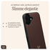 AVY Apple iPhone 17 Bruin Leren Hoesje met Koord Silver Spark afbeelding 7