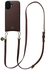 AVY Apple iPhone 17 Bruin Leren Hoesje met Koord Long Leather afbeelding 1