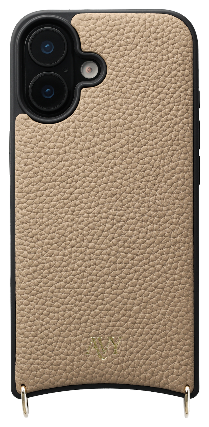 AVY Apple iPhone 17 Beige Leren Hoesje met Koord Perla Chic afbeelding 10
