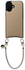 AVY Apple iPhone 17 Beige Leren Hoesje met Koord Silver Spark