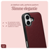 AVY Apple iPhone 17 Burgundy Leren Hoesje met Koord Silver Spark Set afbeelding 7