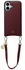 AVY Apple iPhone 17 Burgundy Leren Hoesje met Koord Short Leather