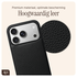 AVY Apple iPhone 17 Pro Zwart Leren Hoesje met Koord Silver Spark afbeelding 5