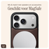 AVY Apple iPhone 17 Pro Bruin Leren Hoesje met Koord Silver Spark afbeelding 6