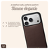 AVY Apple iPhone 17 Pro Bruin Leren Hoesje met Koord Silver Spark afbeelding 7