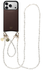 AVY Apple iPhone 17 Pro Bruin Leren Hoesje met Koord Perla Chic Set
