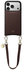 AVY Apple iPhone 17 Pro Bruin Leren Hoesje met Koord Short Leather