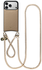 AVY Apple iPhone 17 Pro Beige Leren Hoesje met Koord Aurum Lien Set