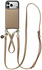 AVY Apple iPhone 17 Pro Beige Leren Hoesje met Koord Leather Set