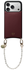 AVY Apple iPhone 17 Pro Burgundy Leren Hoesje met Koord Perla Chic