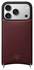 AVY Apple iPhone 17 Pro Burgundy Leren Hoesje met Koord Silver Spark afbeelding 10