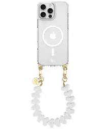 AVY Apple iPhone 15 Pro Max Hoesje met Koord & MagSafe 30CM Cupid White afbeelding