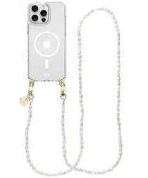 AVY Apple iPhone 15 Pro Max Hoesje met Koord & MagSafe 120CM Perla Chic Long afbeelding