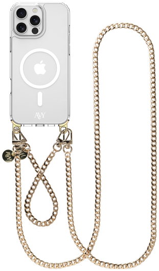 AVY Apple iPhone 15 Pro Max Hoesje met Koord & MagSafe Set Aurum Lien afbeelding 1