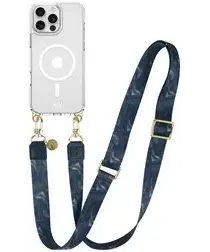 AVY Apple iPhone 15 Pro Max Hoesje met Koord & MagSafe 130CM Obscura Blue afbeelding