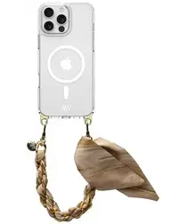 AVY Apple iPhone 15 Pro Max Hoesje met Koord & MagSafe 32CM Aurum Gold afbeelding