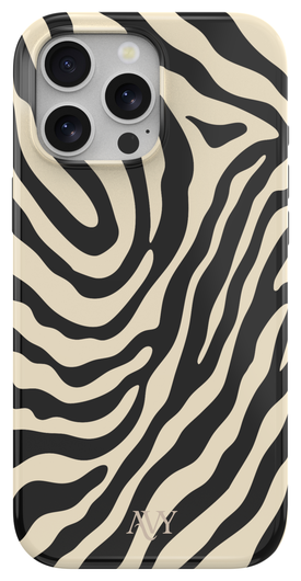 AVY Apple iPhone 15 Pro Max MagSafe Hoesje met Koord 30CM Zebra Hearts afbeelding 12