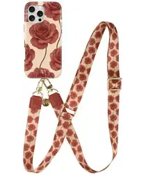 AVY Apple iPhone 15 Pro Max MagSafe Hoesje met Koord 130CM Botanique Roses afbeelding