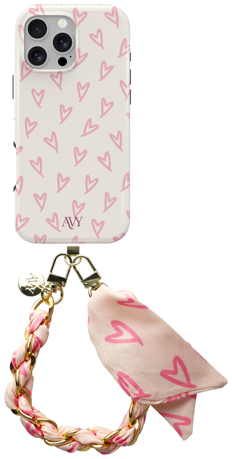 AVY Apple iPhone 15 Pro Max MagSafe Hoesje met Koord 32CM Cupid Blush afbeelding 1