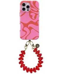 AVY Apple iPhone 15 Pro Max MagSafe Hoesje met Koord 30CM Rose Hearts afbeelding