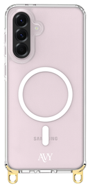 AVY Samsung Galaxy A56 / A36 Hoesje met Koord & MagSafe 30CM Cupid Black
