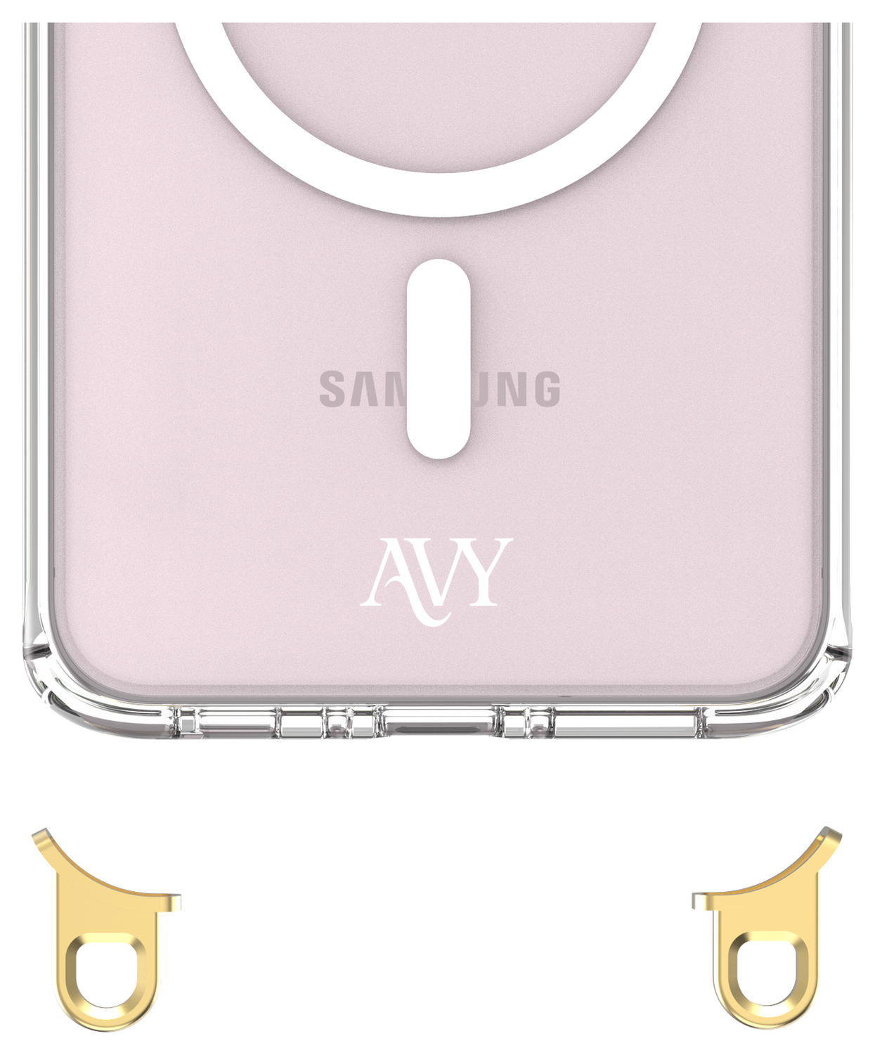 AVY Samsung Galaxy A56 / A36 Hoesje met Koord & MagSafe 30CM Cupid Clear Pink afbeelding 13
