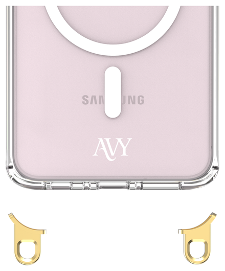 AVY Samsung Galaxy A56 / A36 Hoesje met Koord & MagSafe 30CM Cupid Clear Pink afbeelding 13