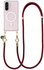AVY Samsung Galaxy A56 / A36 Hoesje met Koord & MagSafe 130CM Tressé Red