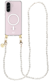 AVY Samsung Galaxy A56 / A36 Hoesje met Koord & MagSafe 120CM Perla Chic Long afbeelding