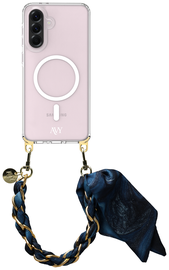 AVY Samsung Galaxy A56 / A36 Hoesje met Koord & MagSafe 32CM Obscura Blue