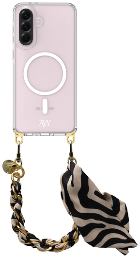 AVY Samsung Galaxy A56 / A36 Hoesje met Koord & MagSafe 32CM Serengeti Zebra afbeelding 1