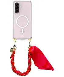 AVY Samsung Galaxy A56 / A36 Hoesje met Koord & MagSafe 32CM Rosé Twist afbeelding