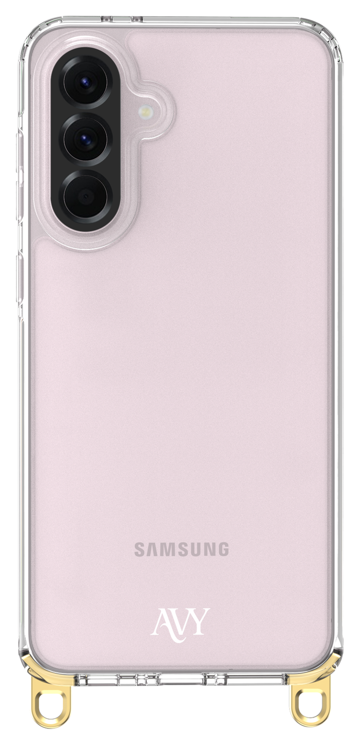 AVY Samsung Galaxy A56 / A36 Hoesje Met Koord 130CM Tressé Beige afbeelding 9