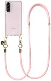 AVY Samsung Galaxy A56 / A36 Hoesje Met Koord 130CM Tressé Pink