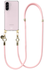 AVY Samsung Galaxy A56 / A36 Hoesje Met Koord 130CM Tressé Pink