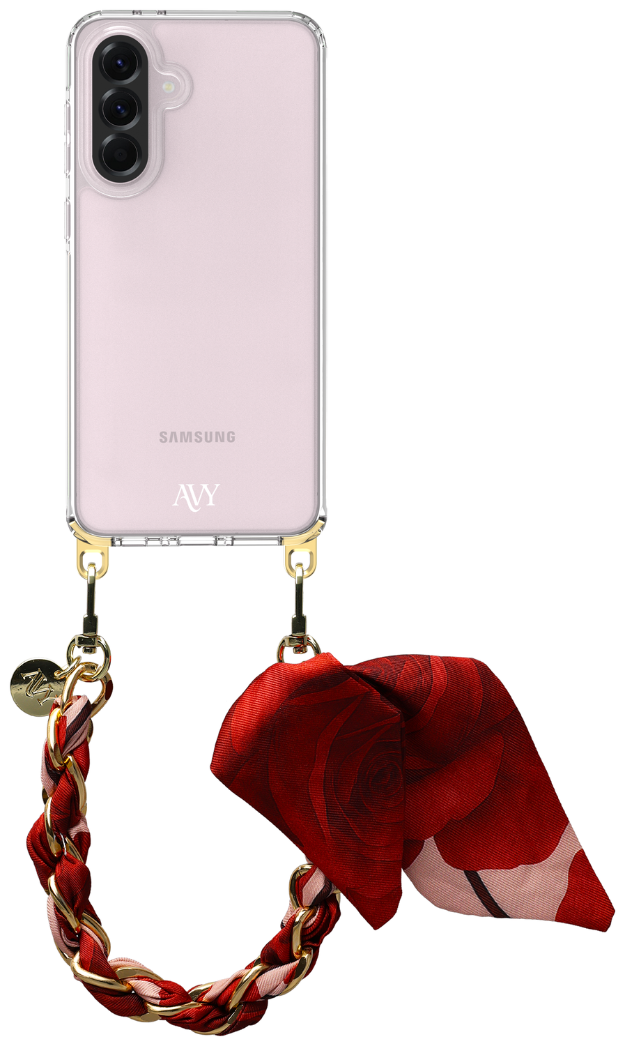 AVY Samsung Galaxy A56 / A36 Hoesje Met Koord 32CM Botanique Roses afbeelding 1
