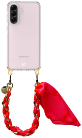 AVY Samsung Galaxy A56 / A36 Hoesje Met Koord 32CM Rosé Twist