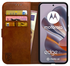 Rosso Element Motorola Edge 60 Neo Hoesje Book Case Wallet Bruin afbeelding 1