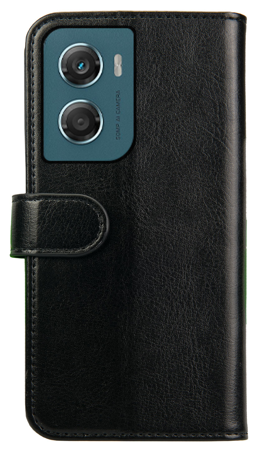 Rosso Element Motorola Moto G06 Hoesje Book Case Wallet Zwart afbeelding 2