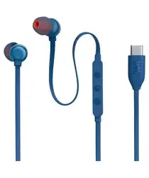 JBL Tune 310C Bedrade In-Ear USB-C Oordopjes met Microfoon Blauw afbeelding