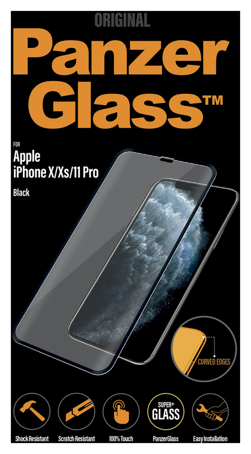 PanzerGlass iPhone 11 Pro / XS / X Screen Protector Case Friendly Zwart afbeelding 4