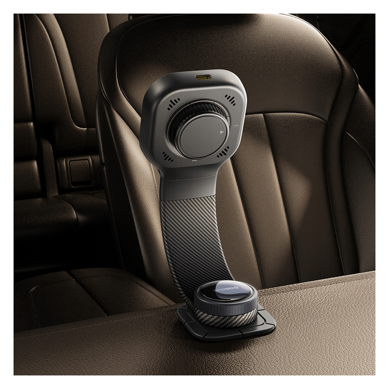 Baseus PrimeTrip MagSafe Telefoonhouder Dashboard Auto met Opladen 15W Zwart afbeelding 3